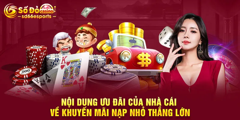 Nội dung ưu đãi của nhà cái về khuyến mãi nạp nhỏ thắng lớn